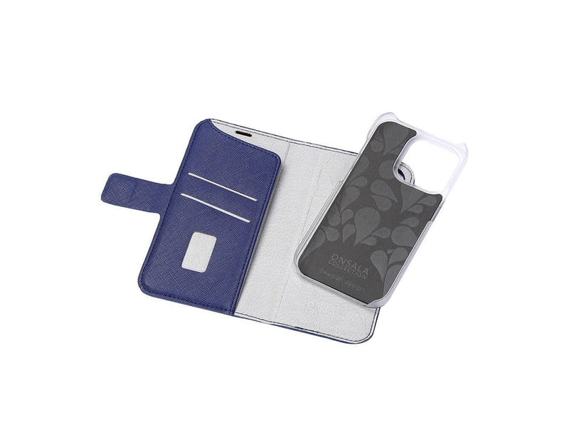 ONSALA Wallet Case Navy Blue - iPhone 14 Pro
