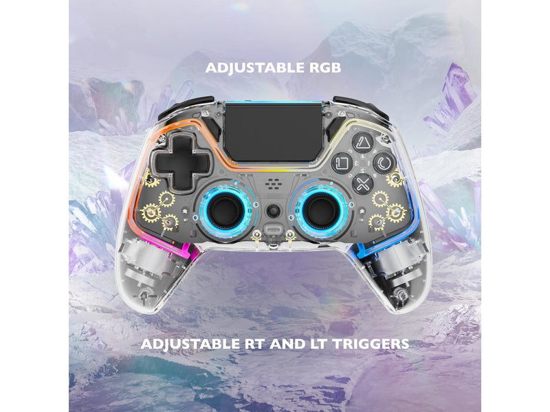 Deltaco GAM-169-T - Transparent - Wireless Controller - Sony PlayStation 4