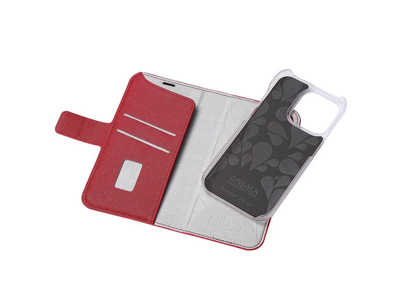 ONSALA Wallet Case Red - iPhone 14 Pro