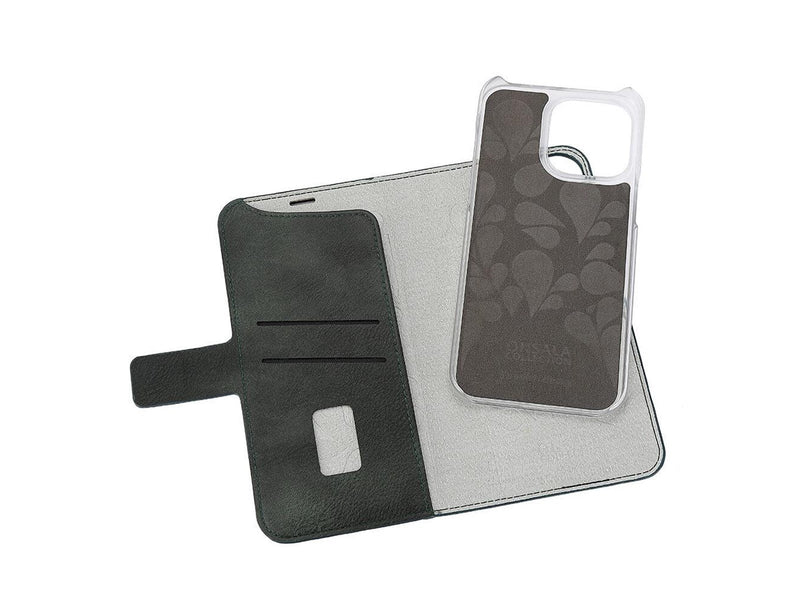 ONSALA Wallet Case Eco 2 Card Slots MagSeries Dark Green - iPhone 15 Pro Max