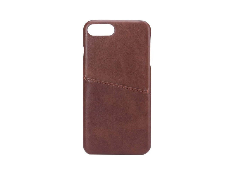 ONSALA Mobilecover Brown iPhone 6/7/8 Plus Creditcard Pocket