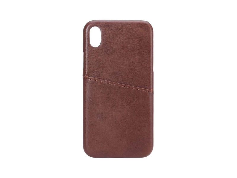 ONSALA Mobilecover Brown iPhone X/XS Creditcard Pocket