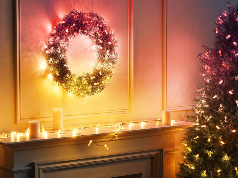 Twinkly Candies – 200 Candle-shaped RGB LEDs Green Wire USB-C