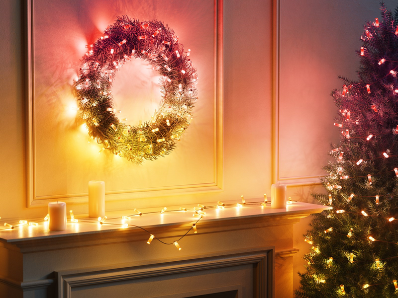 Twinkly Candies – 100 Candle-shaped RGB LEDs Green Wire USB-C