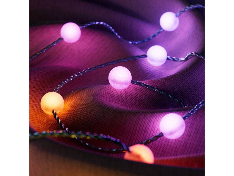 Twinkly Candies – 200 Pearl-shaped RGB LEDs Green Wire USB-C