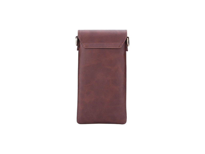 ONSALA Mobile Bag with Neckstrap Brown Universal up to 6.7"