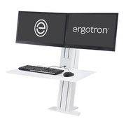 Ergotron WorkFit-SR Dual Steh-Sitz-Arbeitsplatz für 2 Bildschirme bis 60,96 cm (24')