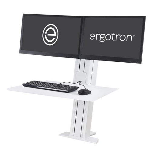 Ergotron WorkFit-SR Dual Steh-Sitz-Arbeitsplatz für 2 Bildschirme bis 60,96 cm (24')