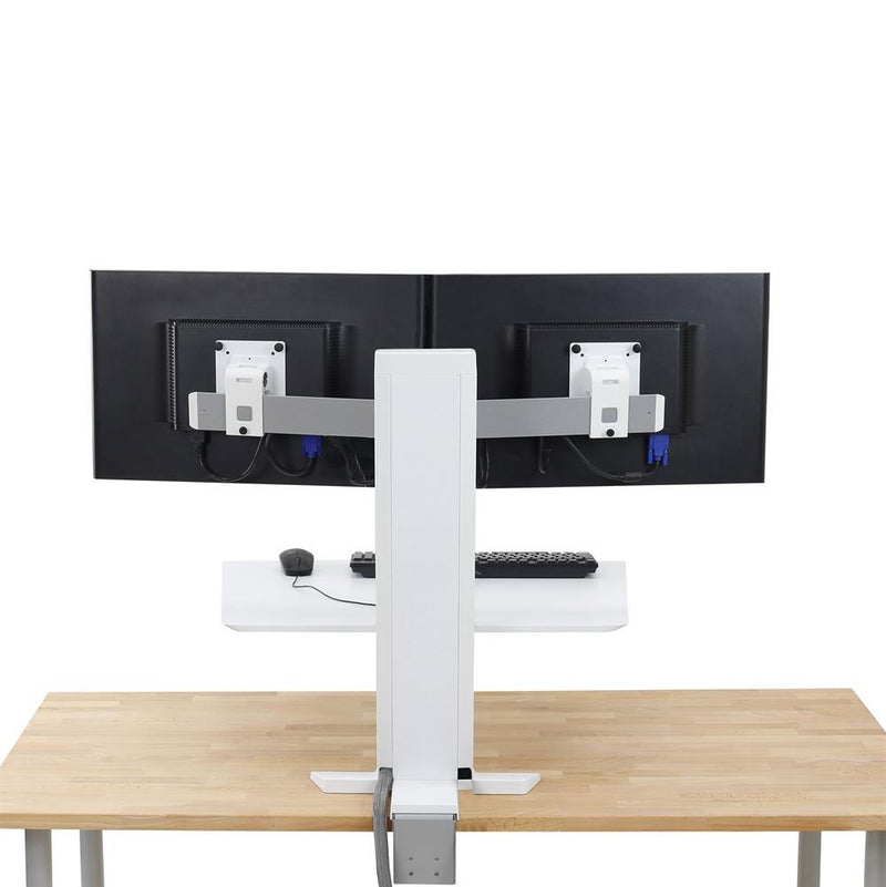 Ergotron WorkFit-SR Dual Steh-Sitz-Arbeitsplatz für 2 Bildschirme bis 60,96 cm (24')