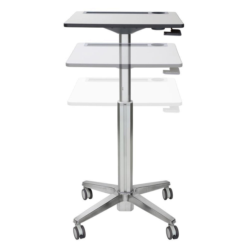 Ergotron LearnFit® mobiler Steh-Sitz Tisch mit 40.6cm Höhenverstellung