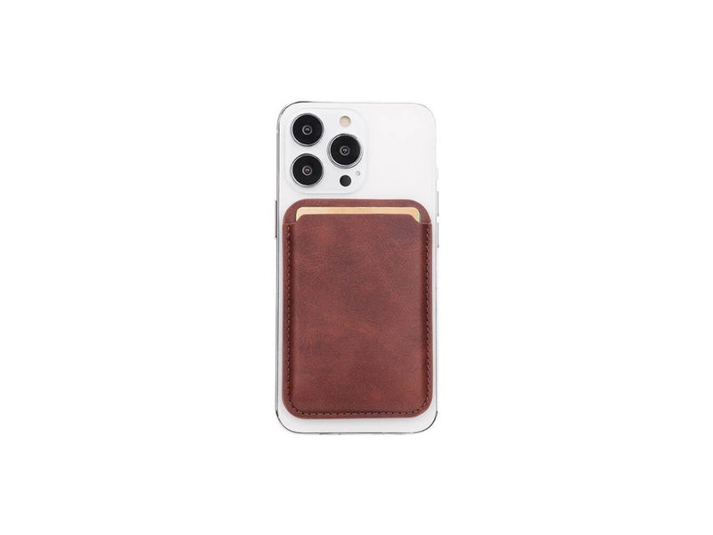 ONSALA Magnetic Cardholder Brown iPhone 12 and later