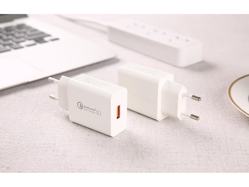 Foneng Wall Charger + USB to Lightning Cable 3A EU13 (White)