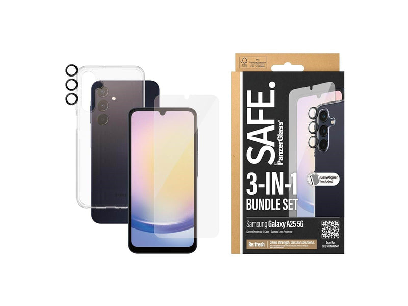 SAFE. by PanzerGlass 3-in-1 Protection Pack Samsung Galaxy A25 5G