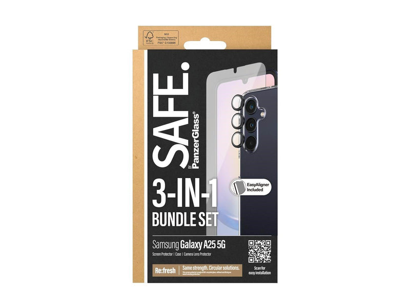 SAFE. by PanzerGlass 3-in-1 Protection Pack Samsung Galaxy A25 5G