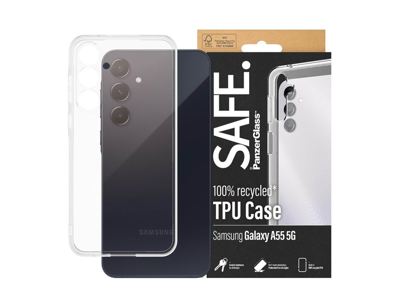 SAFE. by PanzerGlass TPU Case Samsung Galaxy A55 5G | Transparent