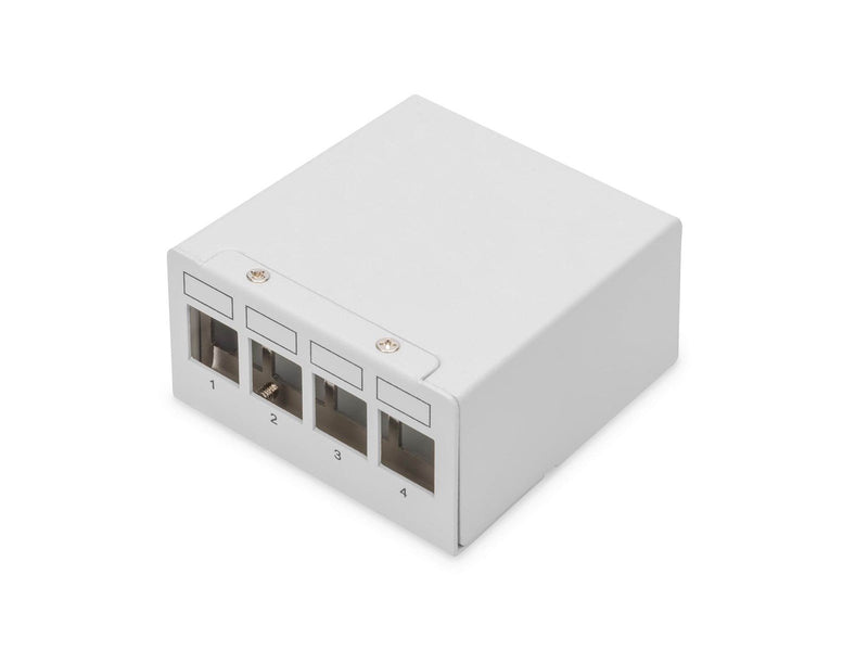 DIGITUS DN-93714 4-Port Desktop Modular Blank Patch Panel shielded
