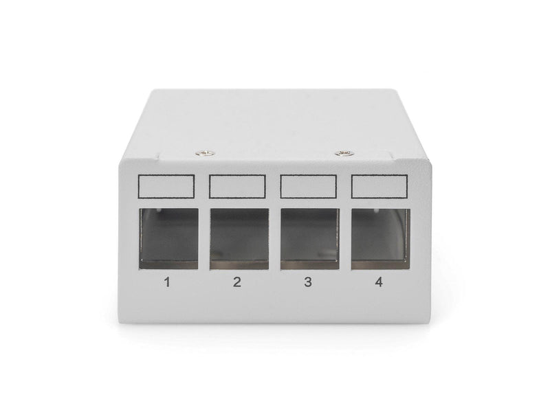 DIGITUS DN-93714 4-Port Desktop Modular Blank Patch Panel shielded