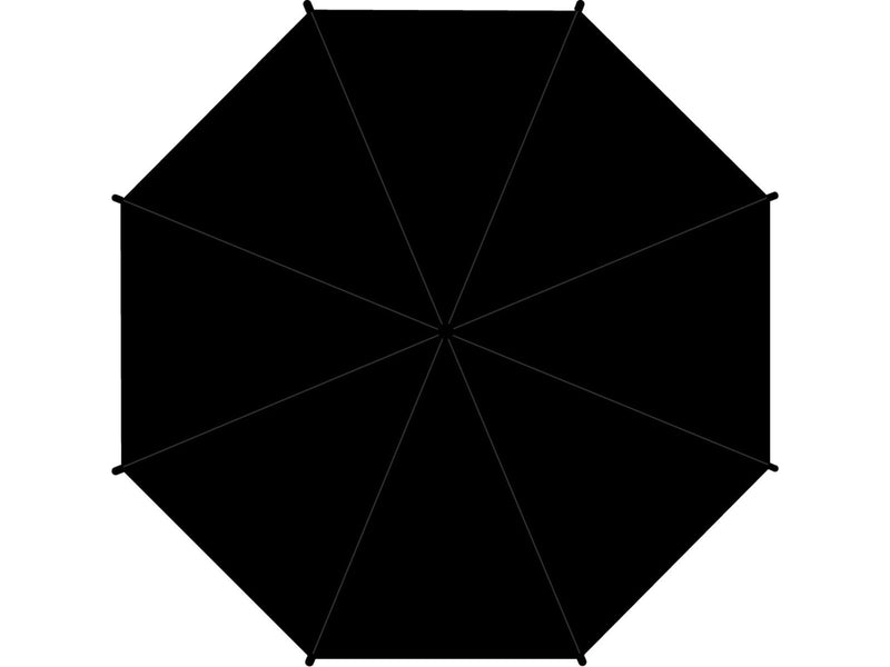 Falcone - LED Umbrella - Hand opening - Windproof - 104 cm - Black
