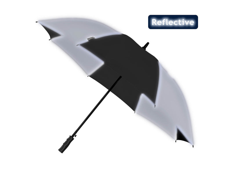 Falcone Reflective Umbrella - Automatic - Windproof - 120 cm - Black / Silver