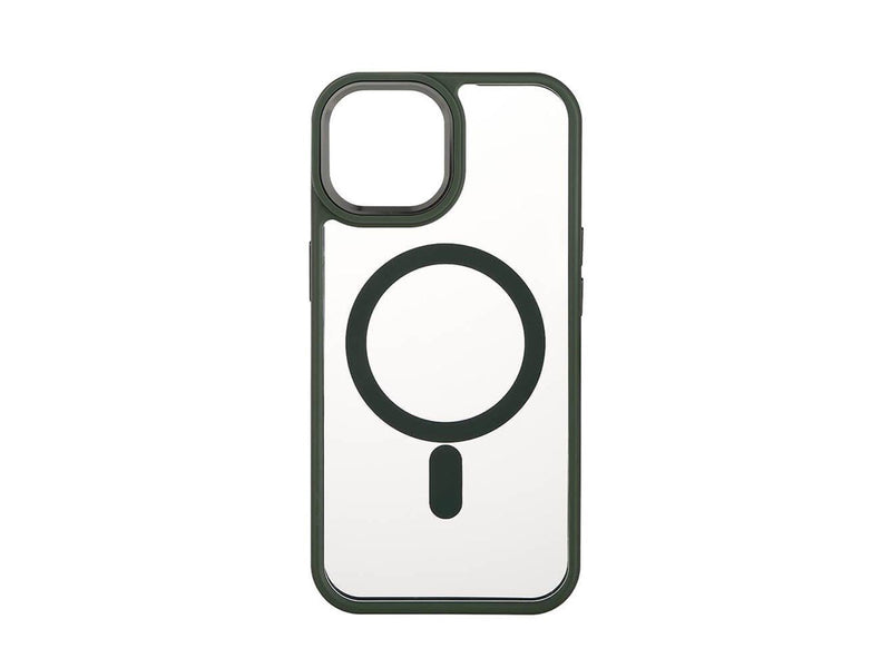 ONSALA Phone Case Bumper MagSeries Green & Clear - iPhone 15