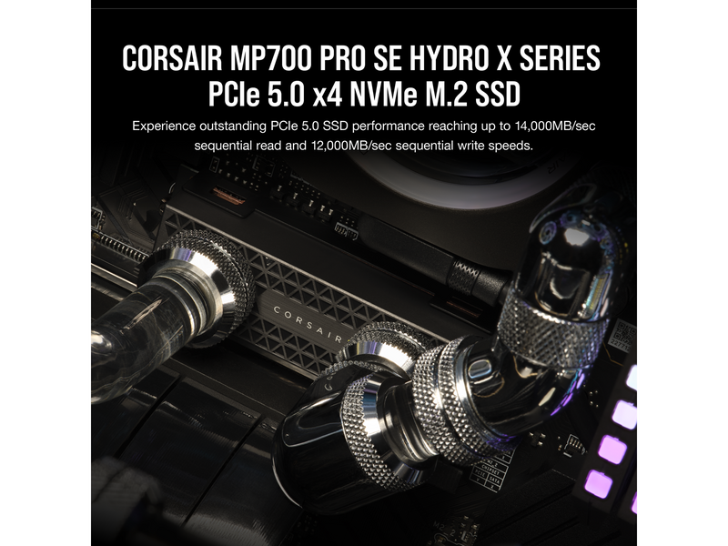 Corsair MP700 Pro SE HydroX SSD - 4TB - M.2 2280 - PCIe 5.0