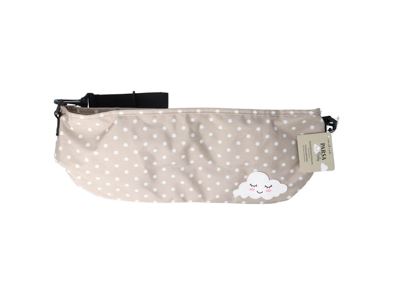 Parsa Baby Kinderwagentasche beige mit Wolkenstickerei