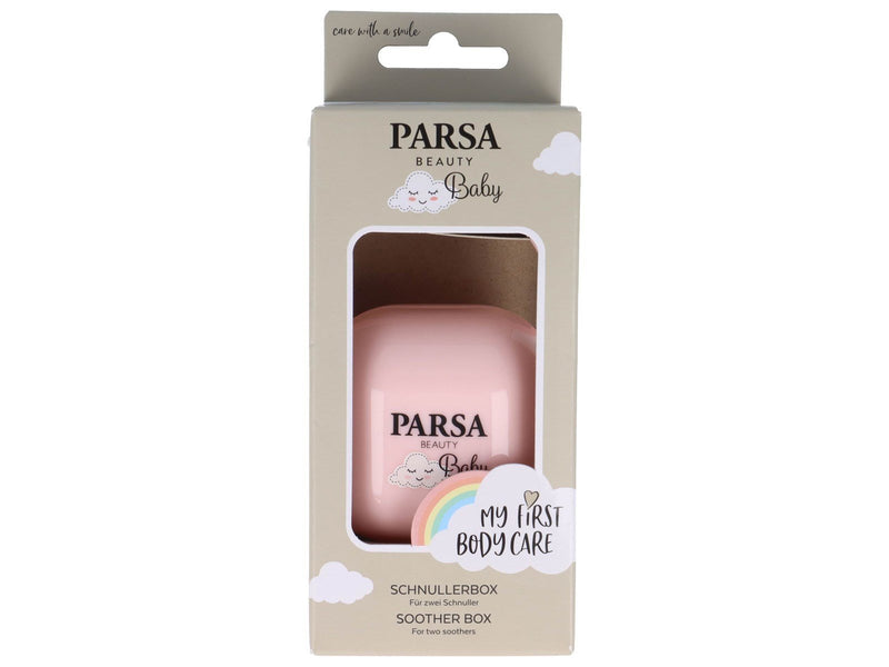 Parsa Baby Box zur Aufbewahrung von 2x Schnullern. - Rosa