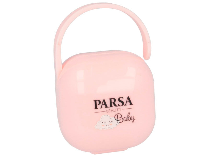 Parsa Baby Box zur Aufbewahrung von 2x Schnullern. - Rosa