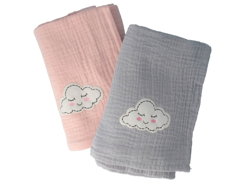 Parsa Baby 2 Stoffwindeln – blau und rosa