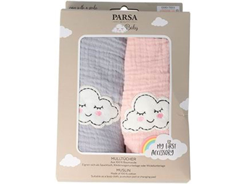 Parsa Baby 2 Stoffwindeln – blau und rosa