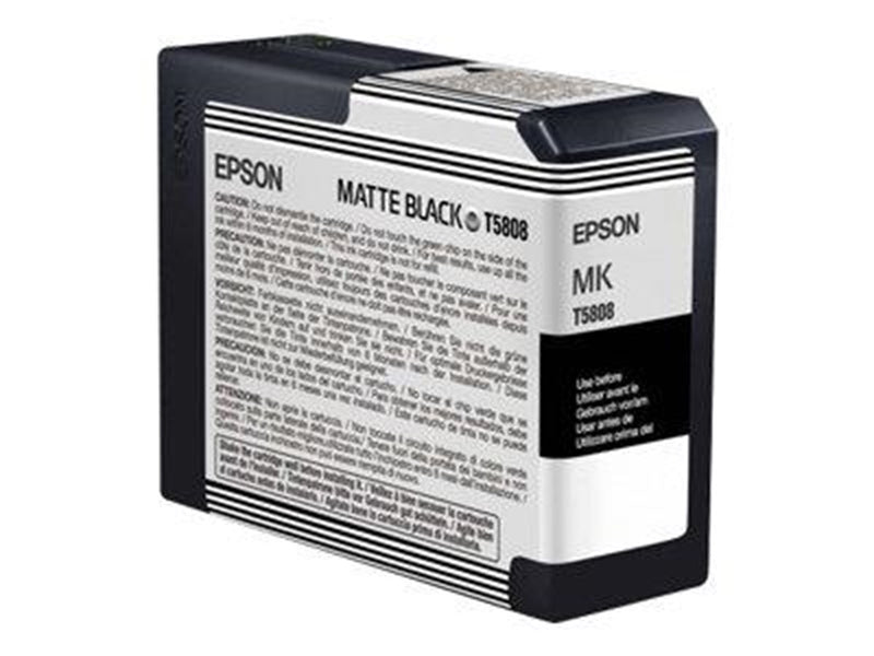 Epson T5808 - matte black - original - ink cartridge - Tintenpatrone Matt Schwarz