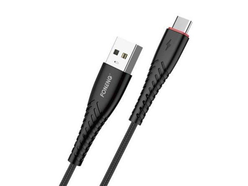 Foneng X15 USB to USB-C cable 2.4A 1.2m (black)