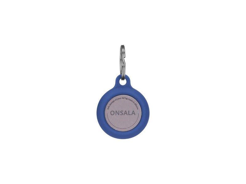 ONSALA Airtag Holder Silicone Blue with Keyring