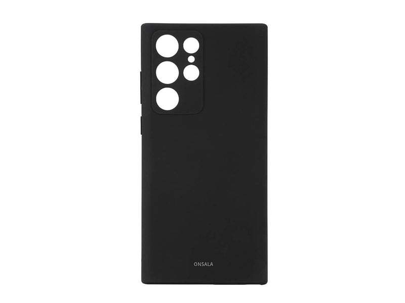 ONSALA Phone Case Silicone Black - Samsung S22 Ultra