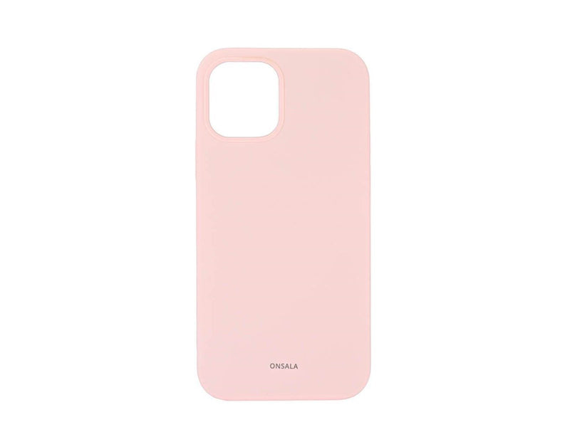 ONSALA Phone Case Silicone Chalk Pink - iPhone 12 / 12 Pro