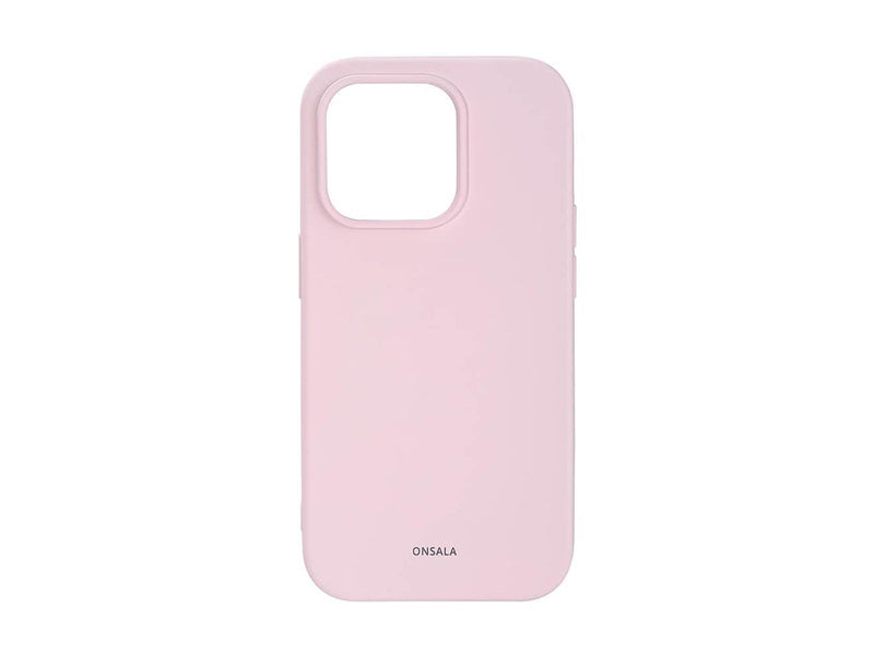 ONSALA Phone Case Silicone Chalk Pink - iPhone 14 Pro