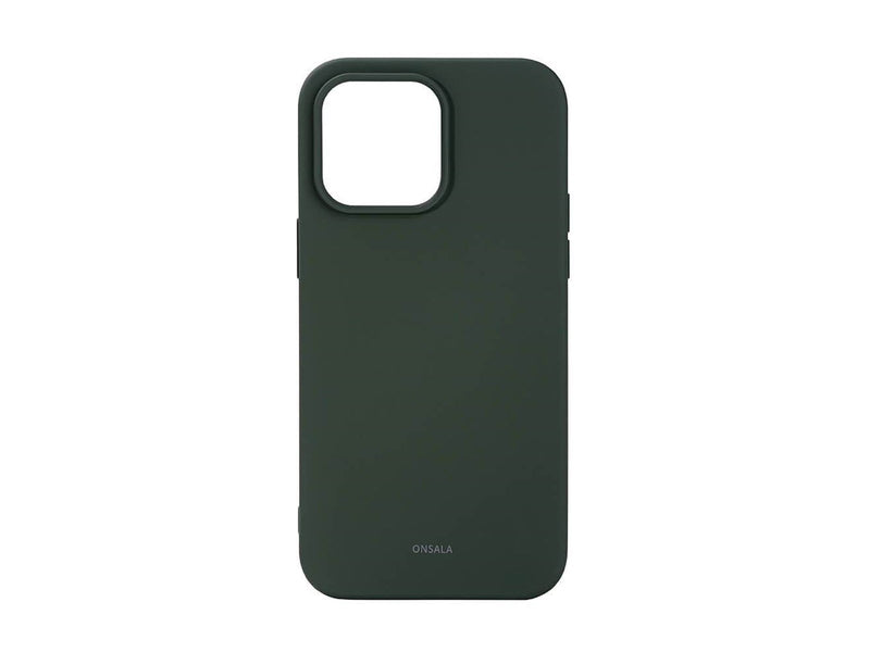 ONSALA Phone Case Silicone Olive Green - iPhone 14 Pro Max