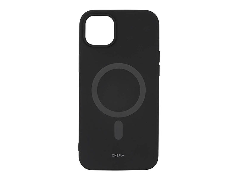 ONSALA Phone Case Silicone MagSeries Black - iPhone 14 Plus