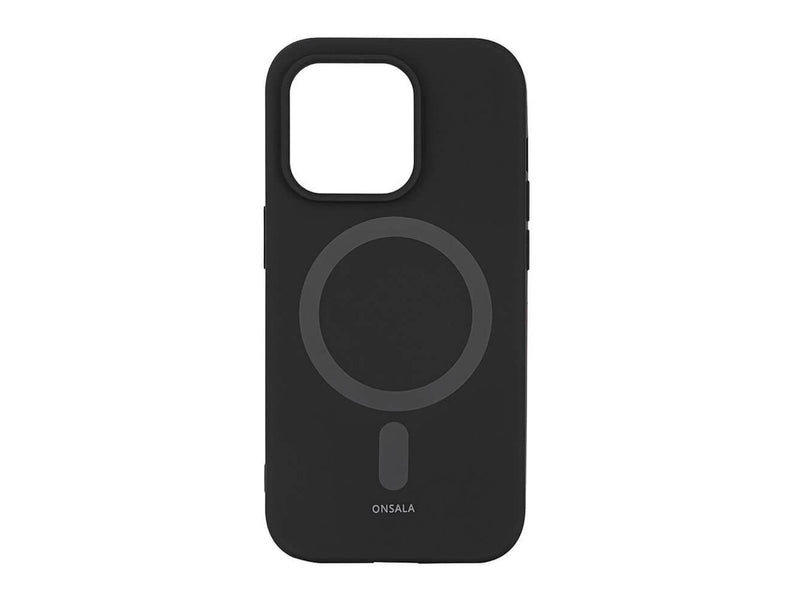 ONSALA Phone Case Silicone MagSeries Black - iPhone 14 Pro