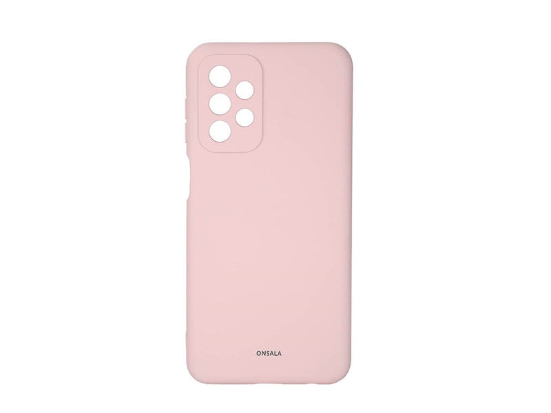 ONSALA Wallet Case Silicone Chalk Pink - Samsung Galaxy A23 5G