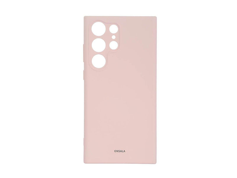 ONSALA Phone Case Silicone Chalk Pink - Samsung S23 Ultra 5G