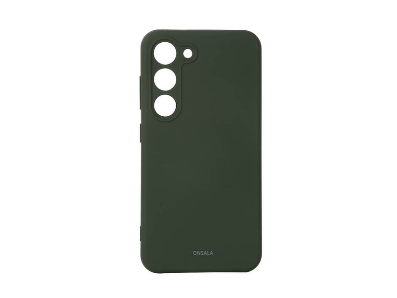 ONSALA Phone Case Silicone Dark Green - Samsung S23 5G