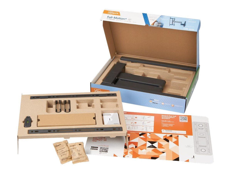 Vogel's Comfort TVM 3445 mounting kit - full-motion - for flat panel - black 25 kg 65" 100 x 100 mm