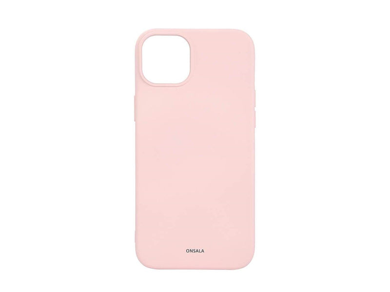 ONSALA Phone Case with Silicone Feel MagSeries Chalk Pink - iPhone 15 Plus