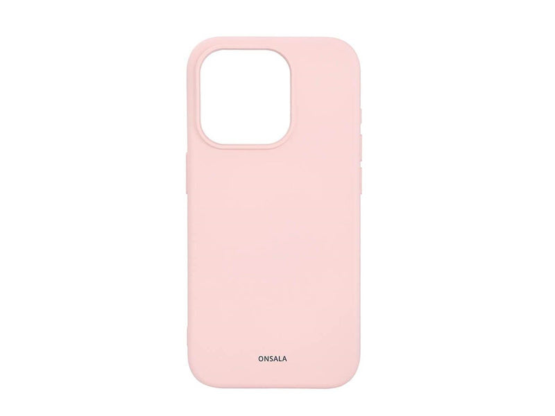 ONSALA Phone Case with Silicone Feel MagSeries Chalk Pink - iPhone 15 Pro
