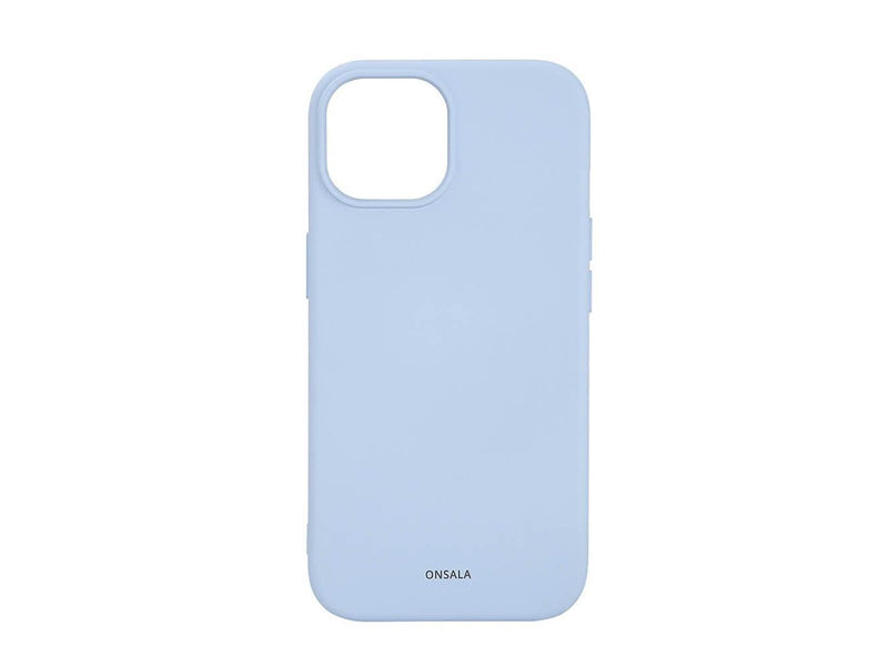 ONSALA Phone Case with Silicone Feel MagSeries Light Blue - iPhone 15