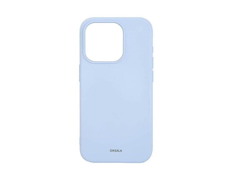 ONSALA Phone Case with Silicone Feel MagSeries Light Blue - iPhone 15 Pro