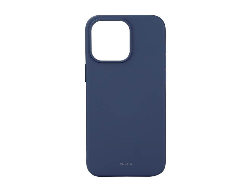 ONSALA Phone Case with Silicone Feel MagSeries Dark Blue - iPhone 15 Pro Max