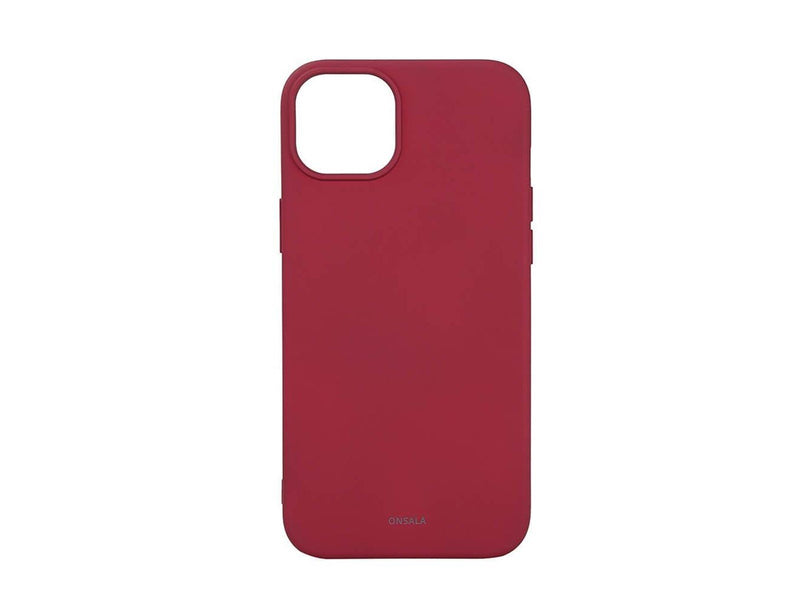 ONSALA Phone Case with Silicone Feel MagSeries Deep Red - iPhone 15 Plus