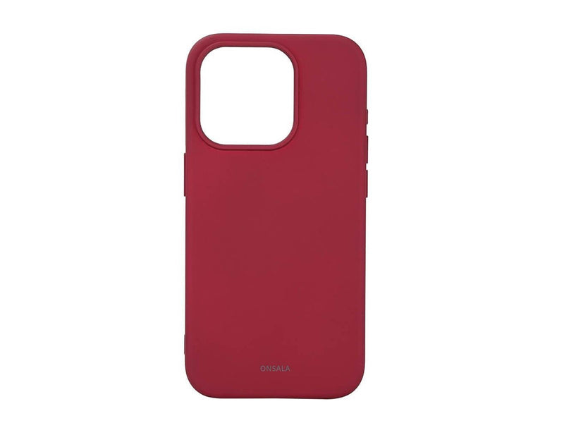 ONSALA Phone Case Silicone MagSeries Deep Red - iPhone 15 Pro